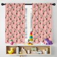 thumbnail image 5 of Blackout Kids Curtains,Pink Cow Strawberry Hat Pattern Childrens Insulated Curtains Set Of 2,Bedroom Essentials,Toddler Room Decor 42x54in(106x137cm), 5 of 5