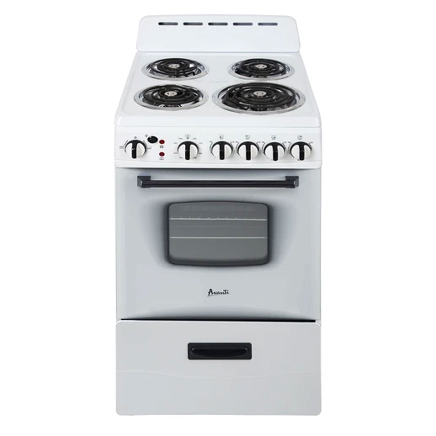 Avanti 20" Electric Range Oven with Framed Glass Door, in White (ERU200P0W)
