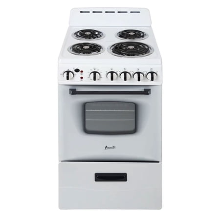 Avanti 20" Electric Range Oven with Framed Glass Door, in White (ERU200P0W)