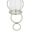 thumbnail image 4 of CosmoLiving by Cosmopolitan Silver Metal Wall Sconce with Glass Holder, 4 of 11
