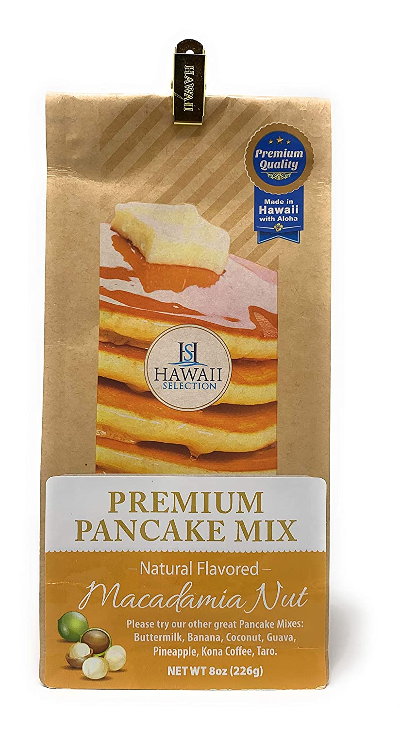 Hawaii Selection, Pancake Mix Premium Macadamia Nut, Naturally Flavored