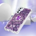 thumbnail image 5 of Glitter Clear Sparkly Bling Case for Samsung Galaxy A54 5G for Women Girls, Flowing Liquid Quicksand Cover with Diamond Ring Holder Case for Samsung Galaxy A54 5G  Purple, 5 of 14