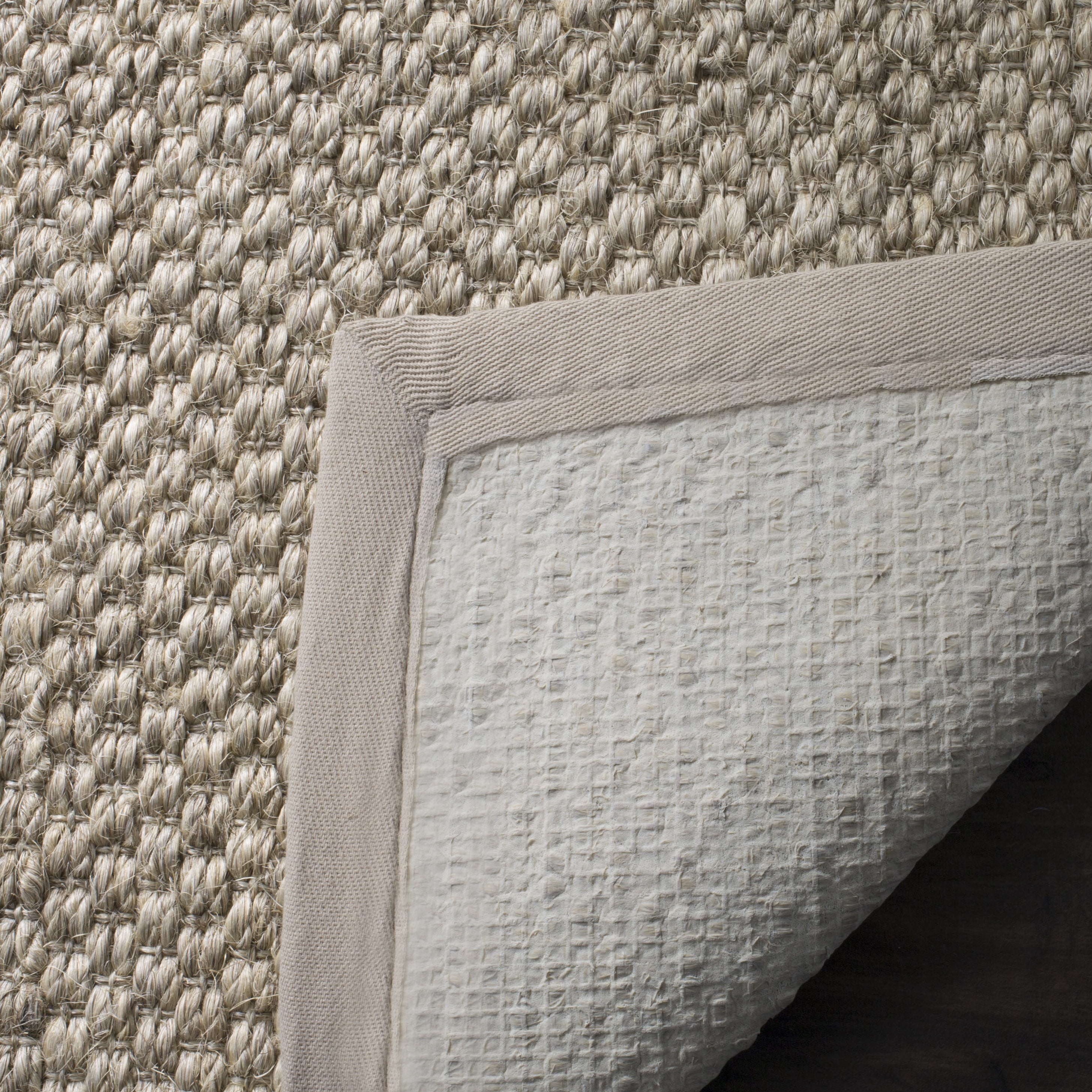Safavieh Natural Fiber Charlene Bordered Area Rug, Marble, 6' x 9'