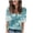 Green-08, variant on Ultrave Womens Tops Casual V Neck 1/2 Sleeve Blouse Print Casual Fashion Clothes