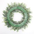 thumbnail image 2 of ERTZAE Fake Eucalyptus Leaves Wreath,19" Eucalyptus Baby'S Breath Wreath For Front Door Large Boxwood Front Door Wreath,Faux Eucalyptus Greenery,Farmhouse Outdoor Decor,Green Wreaths For Front Door, 2 of 8