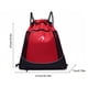 thumbnail image 3 of Mochila De Baloncesto Mochila de baloncesto con cordón, bolsa de malla de baloncesto, bolsa de transporte de fútbol (rojo), 3 of 7