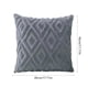thumbnail image 3 of Flower Pillow Cover | Faux Lambswool Cushion Cover | Dark Gray Blue Yellow | Polyester Soft Decorative Throw Pillowcase | 1 Piece | 17.7x17.7 in | Removable | Home Sofa Decor, 3 of 6