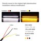 thumbnail image 3 of 2 piezas LED motocicleta intermitentes anillo horquilla tira luz lámpara delantera flexible luz intermitente motocicleta ámbar blanco DRL luz diurna impermeable, 3 of 5