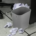 thumbnail image 4 of COMPUKAS Grey Rectangular Household Waste Bin for Home and Office - Simple, Trash Can, 4 of 7