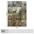 thumbnail image 4 of ARISTURING Bear Deer Hunting Blanket Deer Gifts for Boys Men Hunting Throw Blanket for Couch Sofa Bed Soft Warm Flannel for Adults, 4 of 6