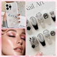 thumbnail image 3 of SPOKKI 3D Nail Charms Kit - 3 Boxes Rhinestones, Pearls, Gems with Tweezers for DIY Manicure, Flowers, Butterflies, Bows Nail Art Decorations, 3 of 7