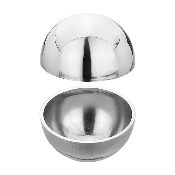 Uxcell 2 Pack 304 Stainless Steel Hollow Half Ball, 28mm(1.1") Dia. Gazing Balls Decorative Hollow Half Railing Cap Mirror Polished for Home