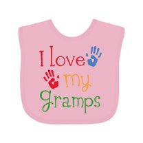 Inktastic I Love My Gramps Cute Grandkids Boys or Girls Baby Bib