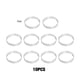 thumbnail image 2 of Monstrate 10 unids/set Circular tarta porosa anillo resistente y duradero fácil de de acero inoxidable pastel agujero moldes Cocina y Comedor Como se muestra 7cm, 2 of 6