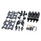 thumbnail image 3 of Paquete de 15 brazos oscilantes s trasero copa de dirección y asiento C y piezas de actualización de amortiguador para 1/18 144001 gris yotijar piezas de actualización de coche rc, 3 of 6