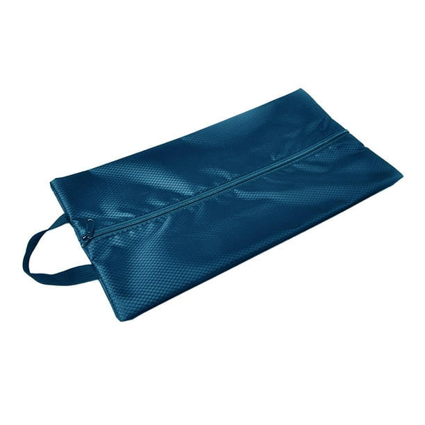 Bolsa organizadora para guardar zapatos, artículos de tocador, bolsas de maquillaje impermeables, estuche con asa Azul marino