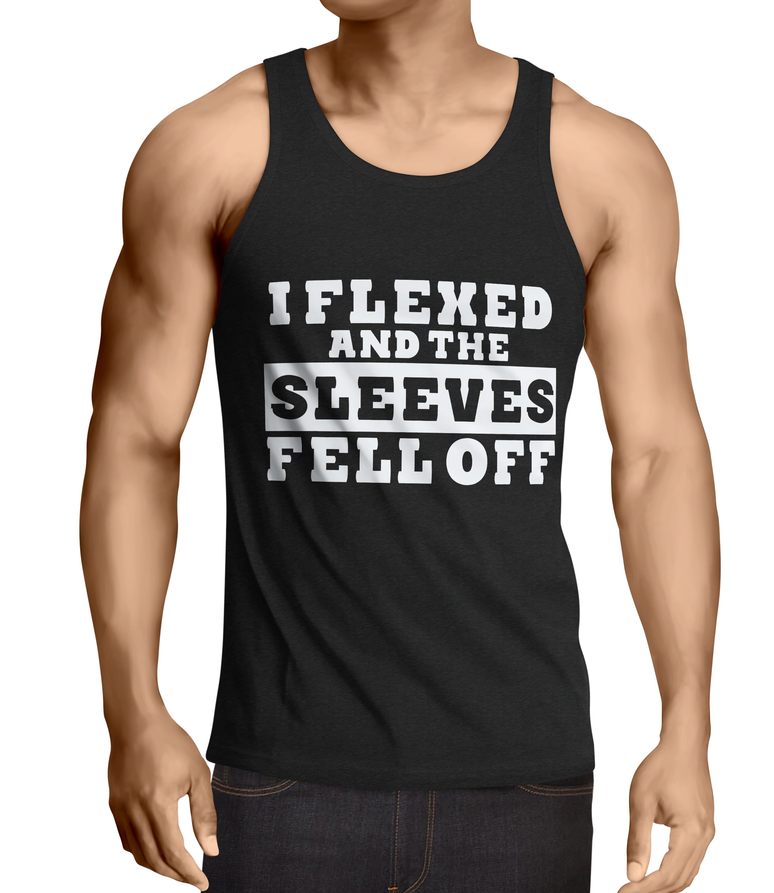 I Flexed and The Sleeves Fell Off Workout T-Shirt Bodybuilding Gym Tank Top