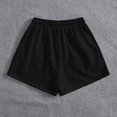 thumbnail image 3 of Birdeem Womens Solid Casual Loose Pockets Lacing Drawstring Short Pants, 3 of 12