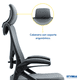 thumbnail image 5 of Silla de oficina ejecutiva ergonómica Styrka Giratoria Gerencial Color Gris, 5 of 6