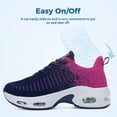thumbnail image 4 of JOYFON Women Running Shoes Tennis Athletic Sneakers Cushioned Non Slip Lightweight Walking Shoes RoseBlue Size 9, 4 of 6
