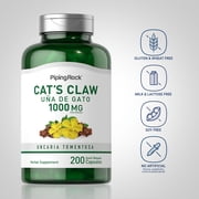 Cats Claw Capsules 1000mg | 200 Count for Men and Women | by Piping Rock