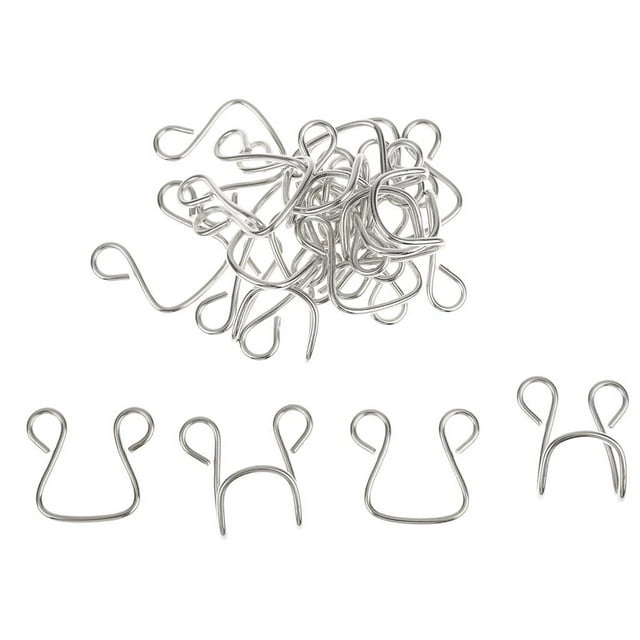 simhoa Sew-On hook and eye Closure Clasp Hook Sewing DIY Craft Embellishment #3 Pack of 10 Set