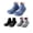 Blue, variant on Baby Sock Shoes 3 Pack Boys Girls Walking Shoes Infant Slippers Non-Slip Soft Rubber Sole Lightweight Walking Shoes Blue Black Gray