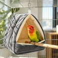 thumbnail image 2 of Winter Thick Fleece Bird Cave Bed, Soft Furry Hanging Bird Hammock, Windproof Warm Snuggle Hideout Hut, Cozy Cage Accessories for Budgies, Cockatiels and Other Small Pet Birds, 2 of 6