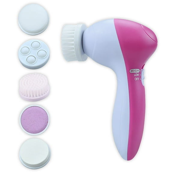 Acdanc 5 in 1 Face Scrubber Electric Facial Cleansing Brush Deep Cleaning Face Scrubber Exfoliator