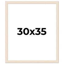 30x35 Frame White Real Wood Picture Frame Width 1.5 inches | Interior Frame Depth 0.5 inches | Barn