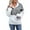 Black, variant on Lindreshi Cardigan Sweaters for Women Ladies Fashion Plush V-Neck Zipper Long Sleeve Colorblock Thermal Sweater Jacket