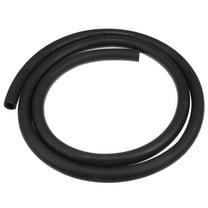 Car Flexible Straight Heater Hose Radiator Multi Purpose Hose Rubber Black 2m 6.56ft Length 16mm 0.63" Inner Diameter