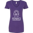 thumbnail image 3 of Inktastic Lake of the Ozarks Sun and Lake Women's V-Neck T-Shirt, 3 of 5