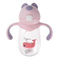 thumbnail image 2 of Weighted Training Cup with Straw and Handle, Creative Design, Pink and Purple, for On the Go Use, 2 of 3