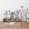 thumbnail image 3 of Farmhouse Bathroom Decor Wall Art Purple Lavender Bathroom Pictures for Wall Rustic Country Bathroom Canvas Prints Bathroom Sign Painting Framed Artwork Decor for Bathroom Bedroom 8"x12", 3 of 4