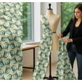 thumbnail image 5 of Soimoi Yellow Cotton Poplin Fabric Crabs Ocean Print Sewing Fabric Yard 42 Inch Wide, 5 of 7