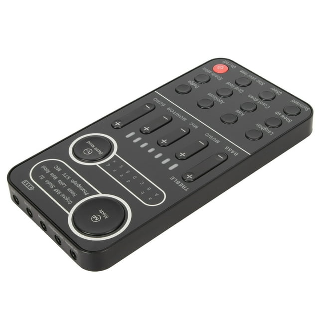 Portable Voice Changer Sound Card, 2 Channels 5.3 Original Sound Elimination Function Mini Live Sound Card For Livestreaming For Cell Phones