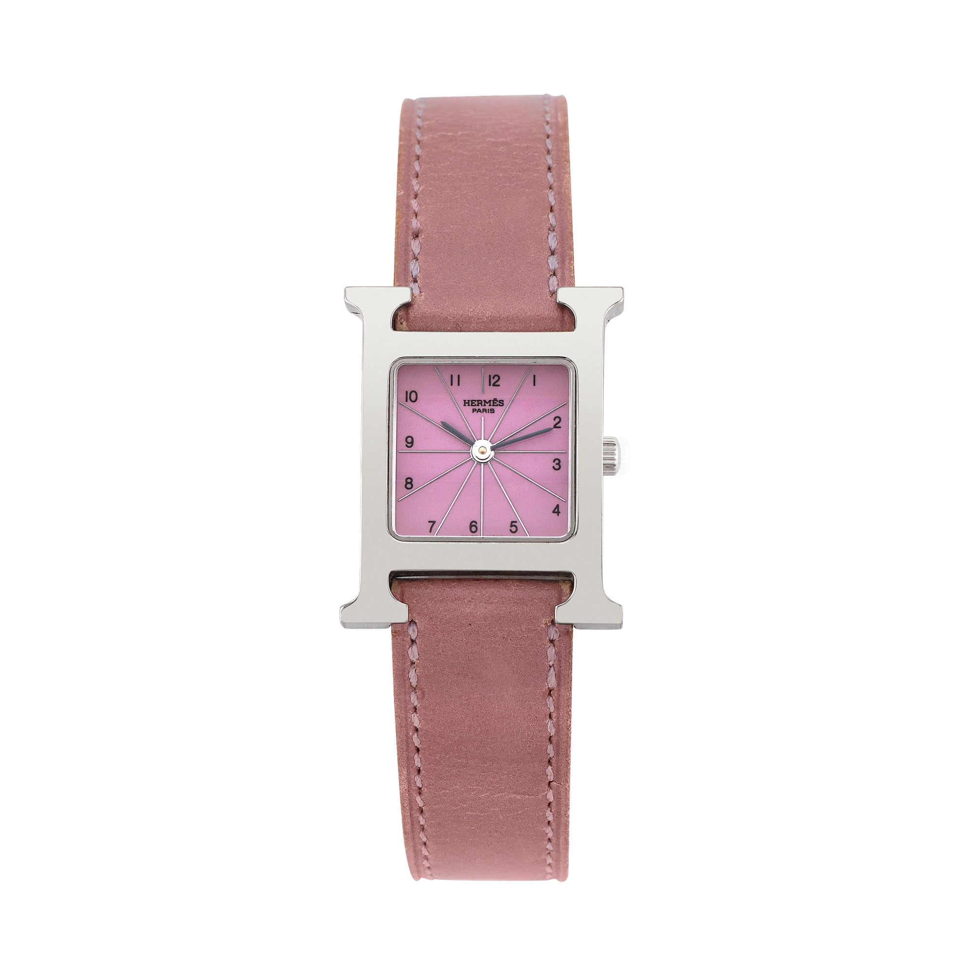 Hermes HH1.210 H Watch Double Tour Wristwatch Stainless Steel Leather Women\'s Hermes HH1.210 H Watch Double Tour Wristwatch Stainless  main image 2