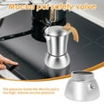 thumbnail image 4 of Wekvgz Stovetop Coffee Makers 200ML Induction Moka Pot Stainless Steel Stovetop Espresso Maker Portable Stovetop Espresso and Coffee Maker with Anti Skid Handle for Coffee Latte, 4 of 10