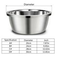 thumbnail image 4 of RYUJNDK Large Stainless Bowls Metal Premium Bowl for Pets Sturdy and Thick Smooth Metal Food and Water Dishes, 4 of 8