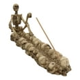 thumbnail image 3 of Ebros Skeleton King Sitting by Skull Graveyard Incense Stick Burner 10.5" Long, 3 of 5