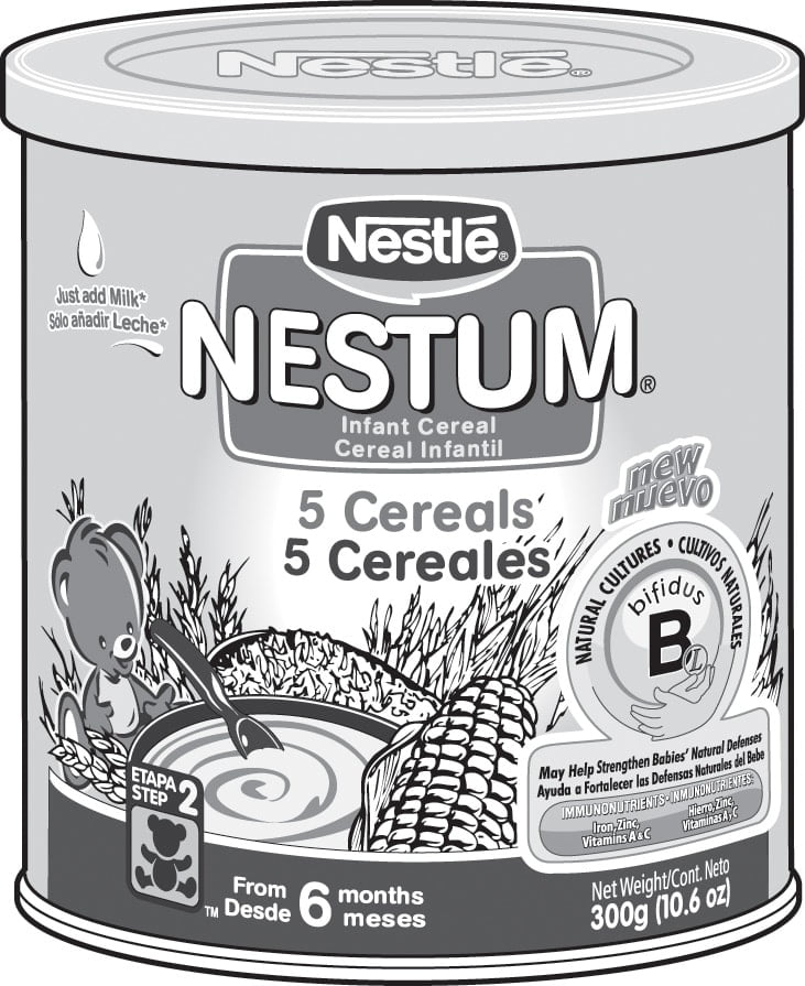 Nestle Nestum Infant Cereal, 5 Cereals, 10.6 oz