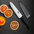 thumbnail image 4 of 5PCS Ceramic Knives Set Serrated Paring Knife with Covers 4 Pack Fruit Knifes , Sharp Rust Proof Stain Resistant (6" Bread Knife,5" Utility Knife, 4" Fruit Knife,3" Peeling Knife,One Peeler), 4 of 8