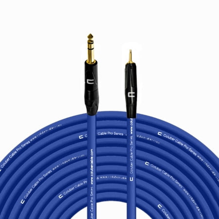 Coluber Cable 1/4" TRS Male to 3.5 TS Male 3-Pin Microphone Audio Connector