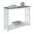 thumbnail image 2 of Mission 39.5 in. L x 31.5 in. H Driftwood and White Rectangle Wood Console Table with Bottom Shelf, 2 of 3