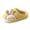 Yellow, variant on Aayomet Women's Fuzzy House Slippers Fluffy Printed House Slippers with Memory Foam,White 41