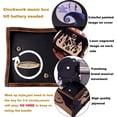 thumbnail image 4 of Youtang The Nightmare Before Christmas Music Box Clockwork Wind up Engraved Wood Musical Gift for Christmas,Birthday,Valentine's Day(Image1), 4 of 5