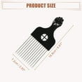 thumbnail image 5 of Unique Bargains 2pcs Metal Hair Pick Metal African Hair Picks Afro Hair Pick Comb for Women and Men 6.61"x2.83", 5 of 6