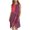 Red, variant on IROINNID Women's Sleeveless Prints Sundress Summer Fashion Bohemian Casual Loose Tank Tops Dress Round Neckline Knee-Length Dress