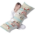 thumbnail image 2 of Ultra Soft Body Pillow Case Cover with Zipper, 21" x54 Luxury Long Body Pillow Protector Marine Anchor Welcome Board, 2 of 6